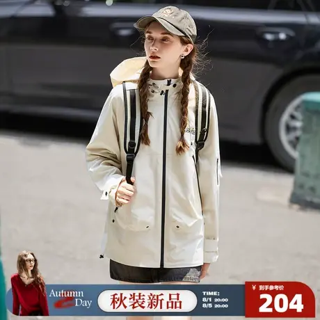 8.1/20点 上新唐狮2025年秋新款工装外套女今年流行简约休闲户外商品大图