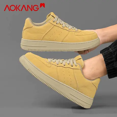 奥康男鞋2026新款春季休闲百搭板鞋男款防滑软底耐磨透气运动潮鞋图片