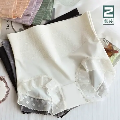 小蛮腰~收腹内裤女士高腰塑身无痕大码纯棉裆三角裤薄夏2025新款商品大图