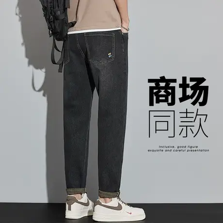 春季春秋款夏季潮牌广州新塘牛仔长裤男士直筒宽松休闲男裤子男款商品大图