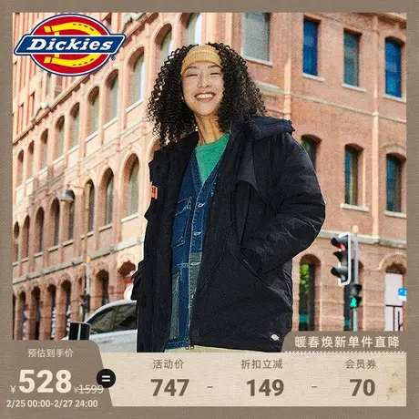 Dickies 夹克棉服工装女式秋冬休闲连帽保暖厚外套宽松图片