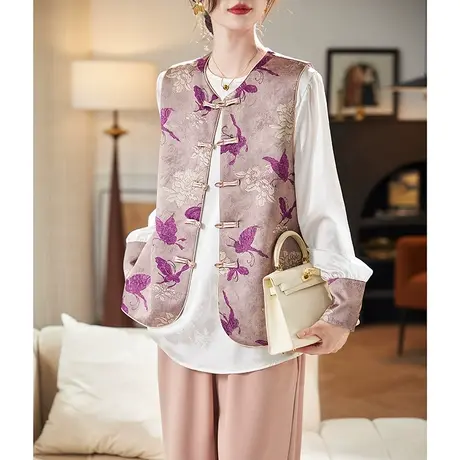 宝诗黎【新品价338元】两件套国风马甲上衣AME3001图片