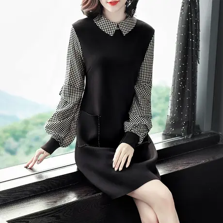 打底衫女中长款2023新款春季时尚洋气春秋上衣长袖t恤减龄遮肚子图片