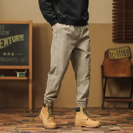 美式休闲舒适男款裤子秋冬季男裤百搭工装裤男士宽松休闲裤潮流商品大图