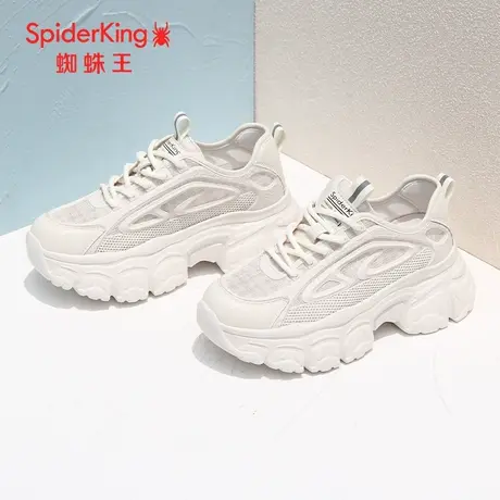 SPIDER KING/蜘蛛王老爹鞋女2023夏季商场新款休闲鞋女网面厚底潮图片