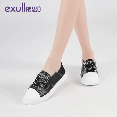 exull/依思Q小白鞋女冬季新款休闲运动板鞋圆头舒适轻便百搭图片