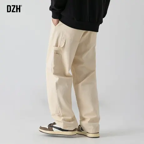 男士工装裤男款潮牌宽松男裤2023秋季新款美式机能直筒裤纯棉裤子商品大图