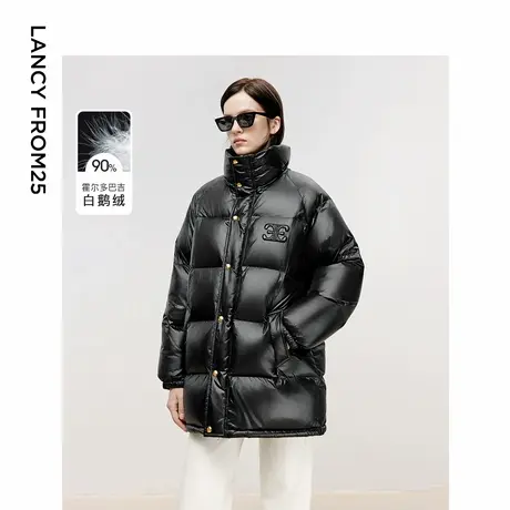 朗姿欧洲EiLEEN ELITEE2024冬季新款霍尔多巴吉白鹅绒廓形羽绒服图片
