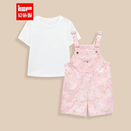 MINIIEF【爱依服童装】2025夏季新款韩系风时尚洋气女童背带套裤图片