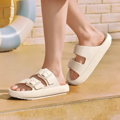 Skechers斯凯奇2025夏季新款女鞋休闲凉拖踩屎感软底耐磨外穿拖鞋图片