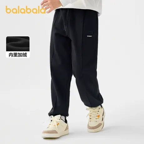 巴拉巴拉童装男童裤子2025款秋冬中大童长裤儿童加绒商品大图