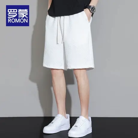 罗蒙男士夏季运动短裤宽松透气男款2025新款时尚休闲五分裤中裤男商品大图