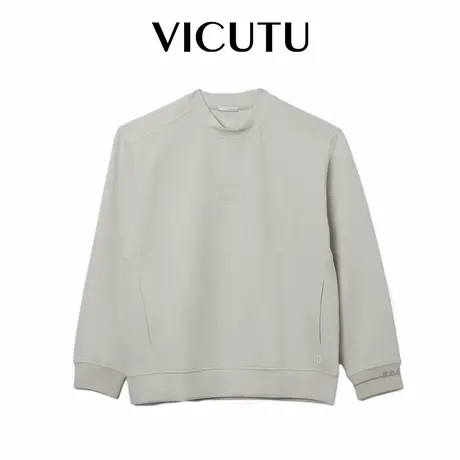 VICUTU威可多长袖T恤莫代尔棉混纺舒适亲肤卫衣商务通勤百搭上衣图片