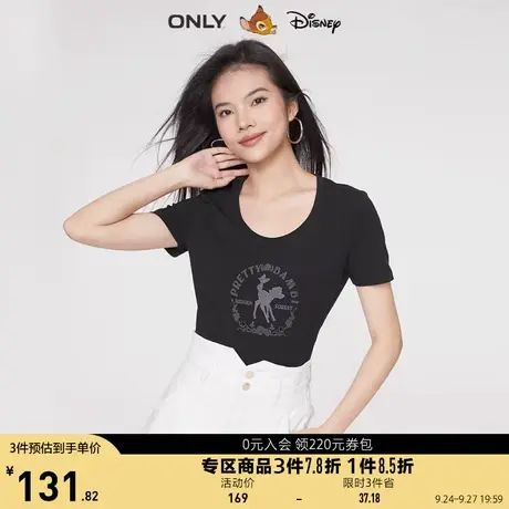 ONLY奥莱2023夏季新款迪士尼小鹿斑比DISNEY联名款T恤女商品大图