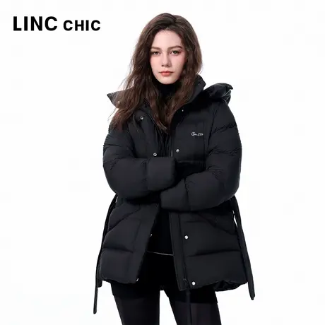LINCCHIC金羽杰2025年冬季新款羽绒服超轻云朵感短款羽绒服女3210商品大图