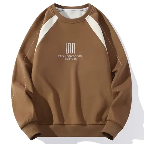 秋季新款长袖卫衣男韩版流长袖圆领T恤潮流百搭打底衫秋衣男装ins商品大图