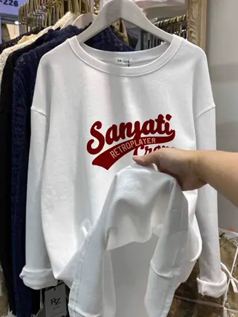 白色洋气内搭打底衫女2023新款秋冬季加绒中长款遮臀长袖t恤上衣商品大图