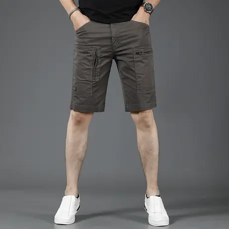 工装短裤男士休闲裤夏季2023新款潮牌五分裤薄款修身中裤男外穿商品大图