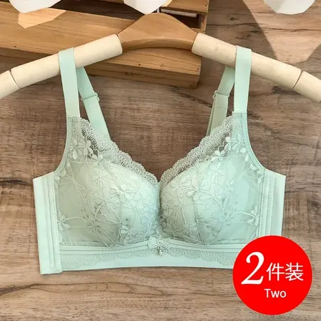 思晴女士内衣薄款超薄0.5cm小胸夏季文胸收副乳防下垂上托洞洞杯商品大图