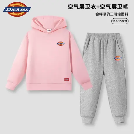 Dickies童装秋季女童套装宽松休闲舒适长袖卫衣2025秋款儿童衣服A商品大图