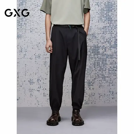 GXG男装 宽松束脚裤休闲男士长裤通勤裤子25年夏季新品G25X022076图片