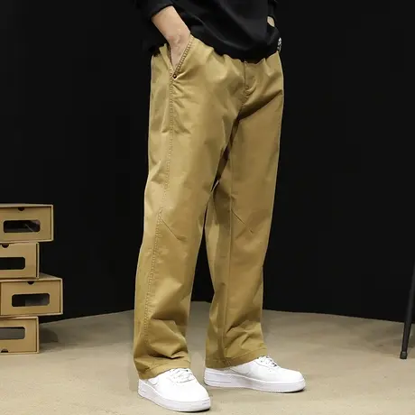 秋季男士休闲裤宽松直筒工装裤商品大图