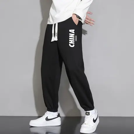 2023年春秋夏季牛仔裤男潮流宽松休闲束脚九分哈伦裤男士裤子男商品大图