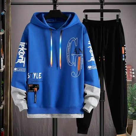 12青少年春秋款卫衣13男孩衣服15岁初中学生帅气大童男装运动套装商品大图