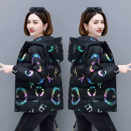 恋上17号大码女装冬装羽绒棉服女外套2022年新款棉袄上衣胖mm显瘦图片