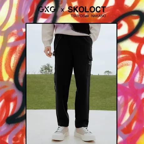 GXG奥莱 秋季新品新品百搭时尚休闲裤#10C1032G商品大图