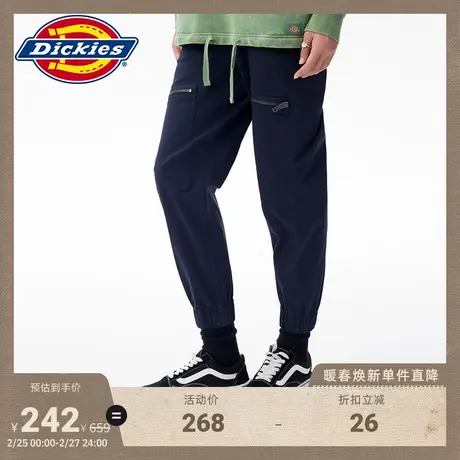 Dickies 春夏工装 双拉链贴袋设计束脚裤 休闲裤宽松商品大图