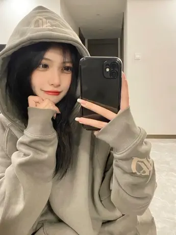 vintage卫衣女春秋薄款oversize小众高街潮牌ins美式复古连帽外套商品大图