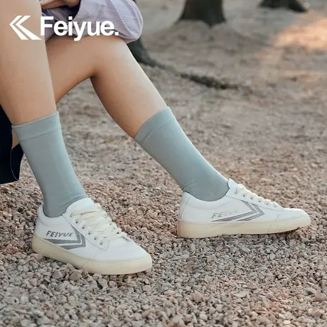 feiyue/飞跃超纤休闲小白鞋女官方春季男女同款低帮百搭情侣鞋281商品大图