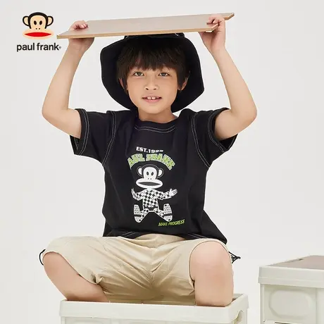 大嘴猴童装男童短袖t恤2023年夏季新品半袖中大儿童纯棉上衣体恤商品大图