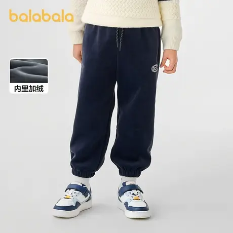 巴拉巴拉童装男童长裤加绒中大童裤子秋冬2025新款潮商品大图