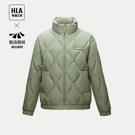【曾舜晞同款】海澜之家极光超能鹅绒羽绒服23秋冬新款三防外套男商品大图