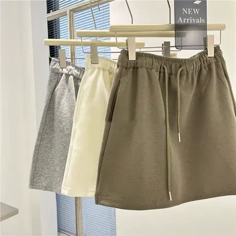 夏季外穿防走光半身裙女韩版宽松显瘦洋气减龄a字高腰短裤潮ins图片