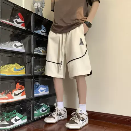 篮球短裤男美式宽松运动裤夏季百搭薄款五分裤直筒休闲裤男士裤子商品大图