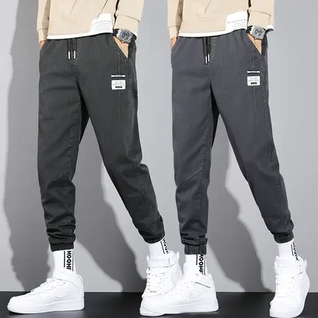 男士工装休闲长裤痞帅春秋款秋冬季男裤子2023年新款宽松束脚运动商品大图