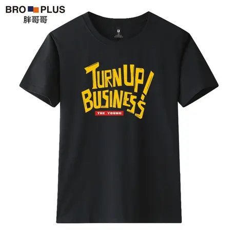 胖哥哥男士短袖t恤男2023夏季新款冰丝体恤潮流宽松大码半袖上衣商品大图