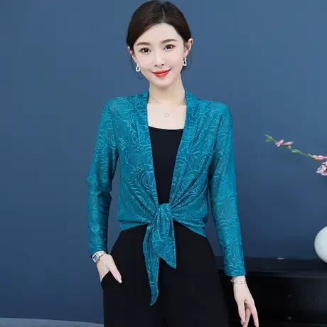 冰丝防晒开衫女夏季配吊带裙子外搭超薄防晒衣大码百搭空调小披肩图片