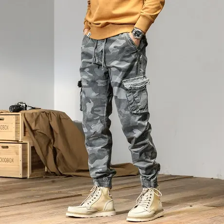 百搭裤子夏季薄款工装裤男士上档次裤子宽松男款裤子夏季工装裤商品大图