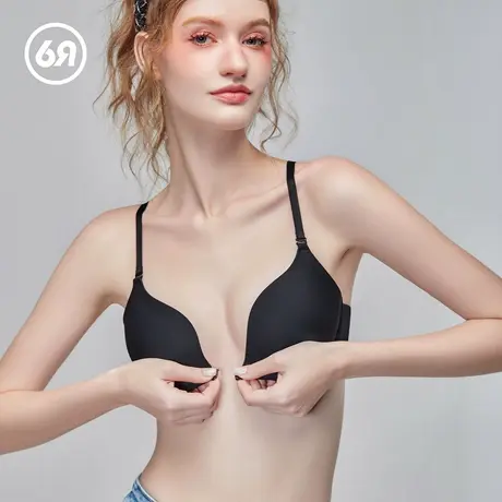 6RBI小云感内衣女收副乳前扣美背无痕小胸聚拢显大胸罩大胸文胸商品大图