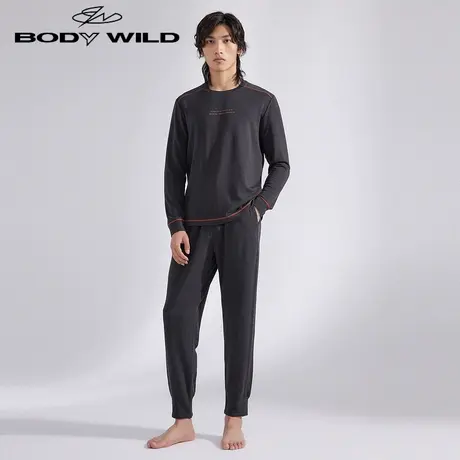 BODYWILD长裤男士睡裤家居裤子居家休闲保暖ZBN42WW1商品大图