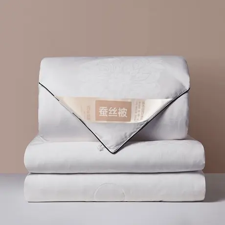 恒源祥60S全棉提花蚕丝被纯棉春秋被加厚冬被四季通用单人空调被商品大图