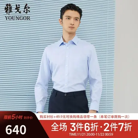 【商场同款】雅戈尔衬衫春季官方商务休闲高级免烫通勤长袖衬衣商品大图