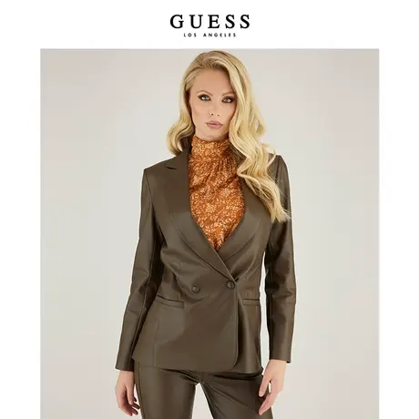 GUESS女士哑光高级舒适西装外套W2BN33WERD0商品大图