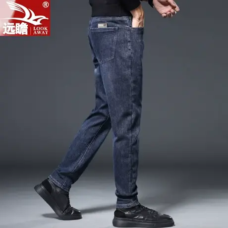 秋季牛仔裤男直筒修身2023新款潮牌男裤休闲男士春秋款长裤子男款商品大图