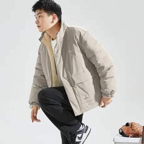 唐狮2023秋冬季新款棉衣男士立领内里羊羔绒加厚外套潮上衣服1.29商品大图