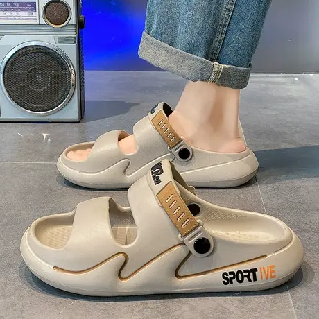 拖鞋男款夏季外穿2024新款防滑运动凉拖男士大码开车两穿沙滩凉鞋商品大图